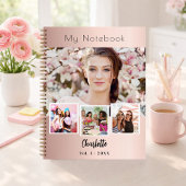Carnet Collage photo rose gold