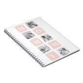 Carnet Collage tendance Photo & Pastel rose Meilleur cade (Côté Droit)