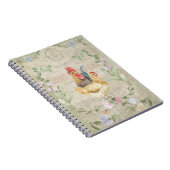 Carnet Collage vintage - coqs et fleurs (Côté Droit)