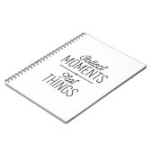 Carnet Collecter des moments pas des choses (Côté gauche)