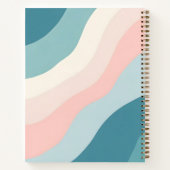 Carnet Collection Abstrait Moderne Rose Pâle Menthe (Dos)