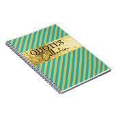 Carnet collection de citations vert et or (Côté Droit)