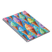 Carnet Collection de cônes de crème glacée estivale (Côté Droit)