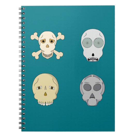 Carnet Collection de crânes adorables (Devant)