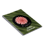 Carnet Collection de fleurs Dahlia personnalisées (Côté Droit)