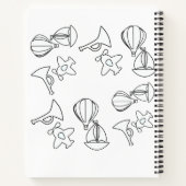 Carnet Collection de jouets personnalisés Enfants Blanc (Dos)