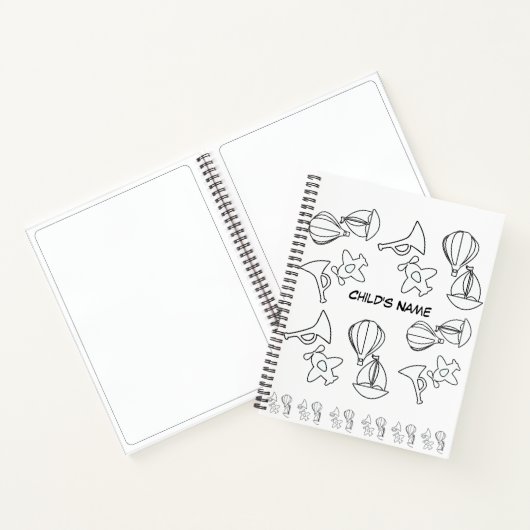 Carnet Collection de jouets personnalisés Enfants Blanc (Intérieur)