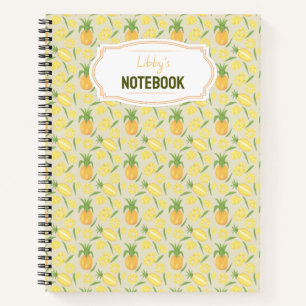 Carnet Collection de Motifs de paniers de fruits - Ananas