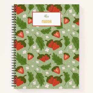 Carnet Collection de Motifs de paniers de fruits - Fraise
