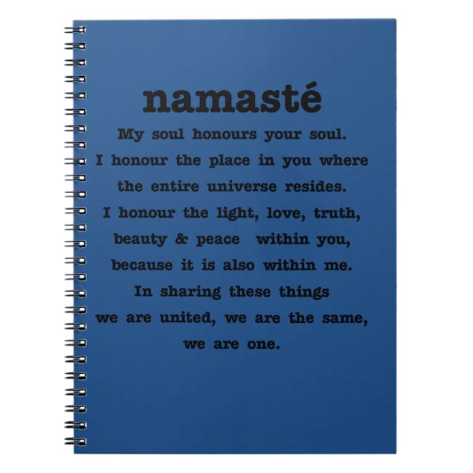 Carnet Collection de Namaste (Devant)