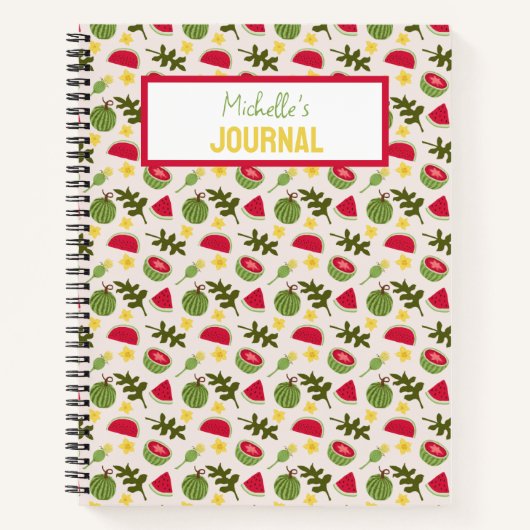 Carnet Collection de paniers de fruits - Pastèque (Devant)