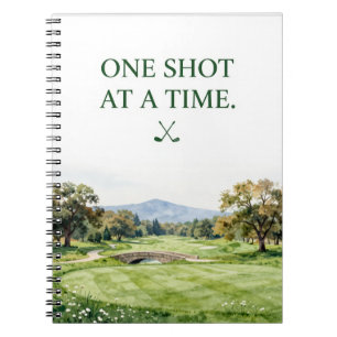 Carnet Collection de papeterie de golf Aquarelle Premiu