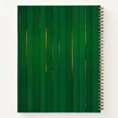 Carnet Collection de Texture Vert Or tendance de luxe (Dos)