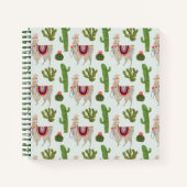 Carnet Collection Llamarama | Cactus & Llama Motif (Devant)