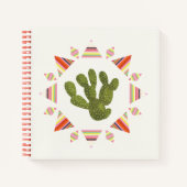 Carnet Collection Llamarama | Cercle de cactus (Devant)