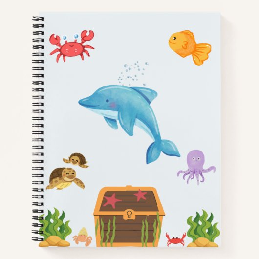 Carnet Collection Mignonne Sous l'Océan (Devant)
