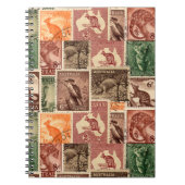 Carnet Collection vintage australienne de timbres postés (Devant)