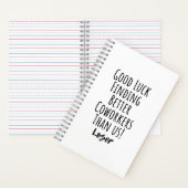 Carnet collègue, collègue, adieu, bonne chance T-shirt (À l'intérieur)