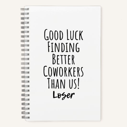 Carnet collègue, collègue, adieu, bonne chance T-shirt (Recto)