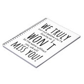 Carnet collègue qui part pour les femmes, collègue qui pa (Côté gauche)