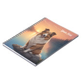 Carnet Collie au bord du lac (Côté gauche)