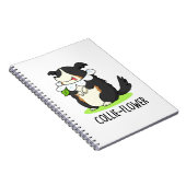 Carnet Collie-fleur Border Collie Drôle Pun  (Côté Droit)