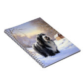 Carnet Collie Laisser Il Neige Noël (Côté Droit)