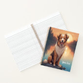 Carnet Collie Shepherd by Lake (Intérieur)