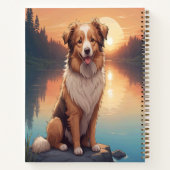 Carnet Collie Shepherd by Lake (Dos)