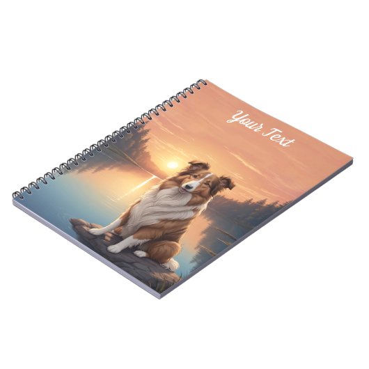 Carnet Collie standard par lac (Côté gauche)