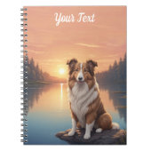Carnet Collie standard par lac (Devant)