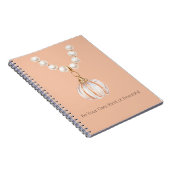 Carnet Collier de citrouille perlé (Côté Droit)