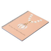 Carnet Collier de citrouille perlé (Côté gauche)