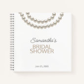 Carnet Collier de perles pour la douche de la mariée (Devant)