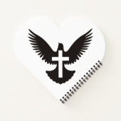 Carnet Colombe avec croix (Dos)