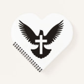 Carnet Colombe avec croix (Devant)