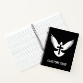Carnet Colombe avec croix (Intérieur)