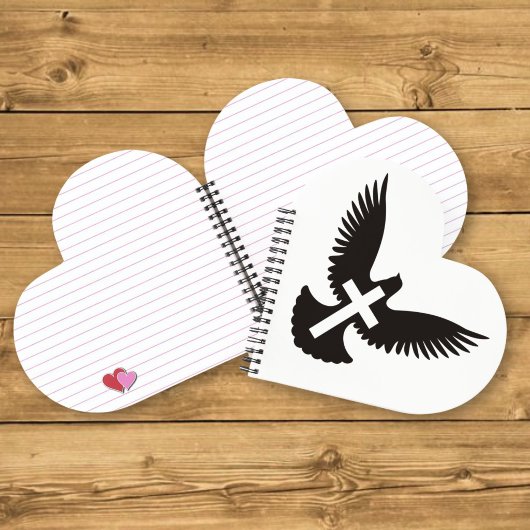 Carnet Colombe avec croix
