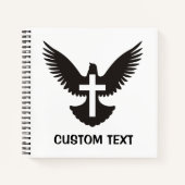 Carnet Colombe avec croix (Devant)
