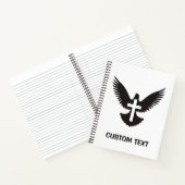 Carnet Colombe avec croix (Intérieur)