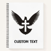 Carnet Colombe avec croix (Devant)