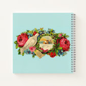 Carnet colombe blanche victorienne et message d'amour (Dos)