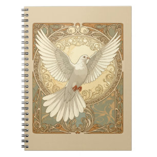 Carnet Colombe de Paix Nostalgique Romantique