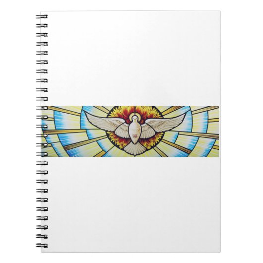 Carnet colombe du Saint-Esprit vitrail (Devant)