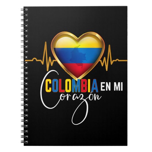 Carnet Colombia en mi Corazon Colombian Pride (Devant)