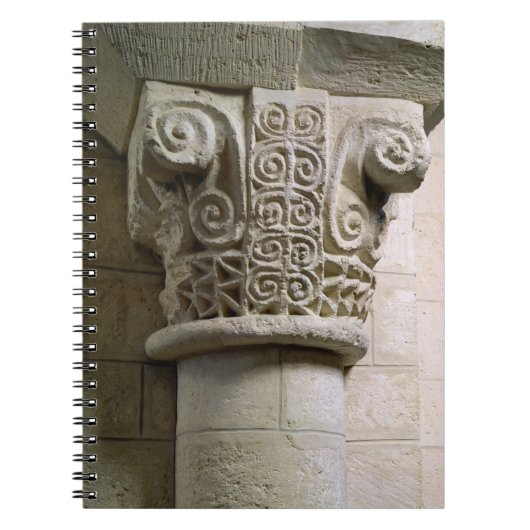 Carnet Colonne découpée décorée des crosses et des (Devant)