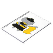 Carnet Color Guard Cat Yellow Flag Black Uniform (Côté gauche)