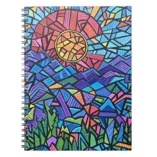 Carnet Colorado coloré Drapeau & Paysage Motif vibrant