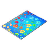 Carnet Colorant Honu de cravate et ketmie (Côté gauche)
