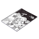 Carnet coloration cosmos (Côté gauche)